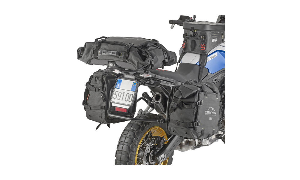 Portavaligie laterale PL ONE-FIT per BMW F 900 GS