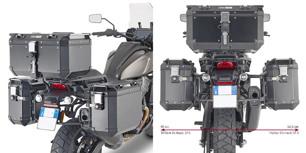 Givi Portavaligie laterale per Trekker Outback Harley Davidson PAN AMERICA