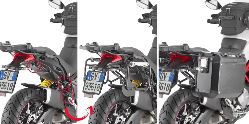 Givi Supports tubulaires à liaison rapide Ducati Multistrada 950 S, Multis