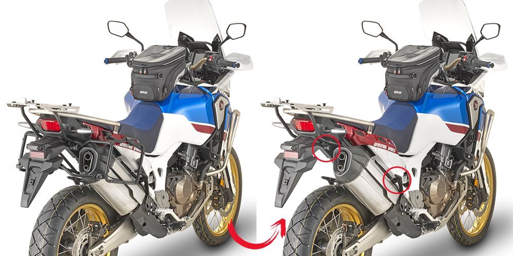 Givi Support à liaison rapide valises latérales Monokey, RETRO FIT cases H