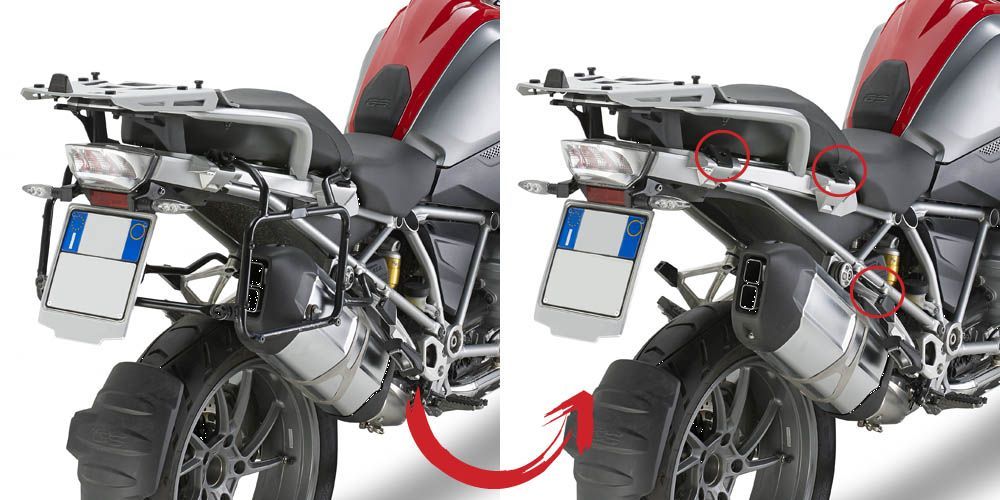 Givi Supports à liaison rapide valises latérales BMW R 1200 GS, Adventure