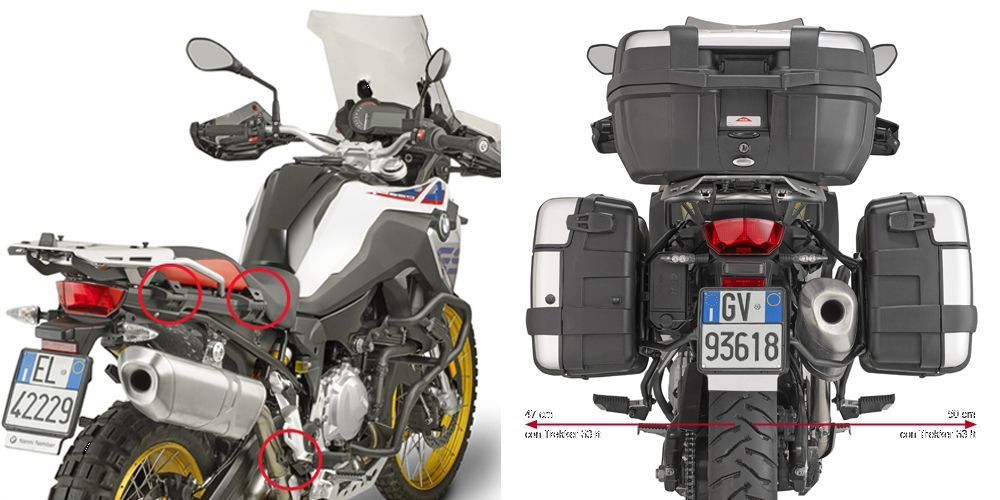 Givi Support à liaison rapide pour Monokey, RETRO FIT pour BMW F 750 GS