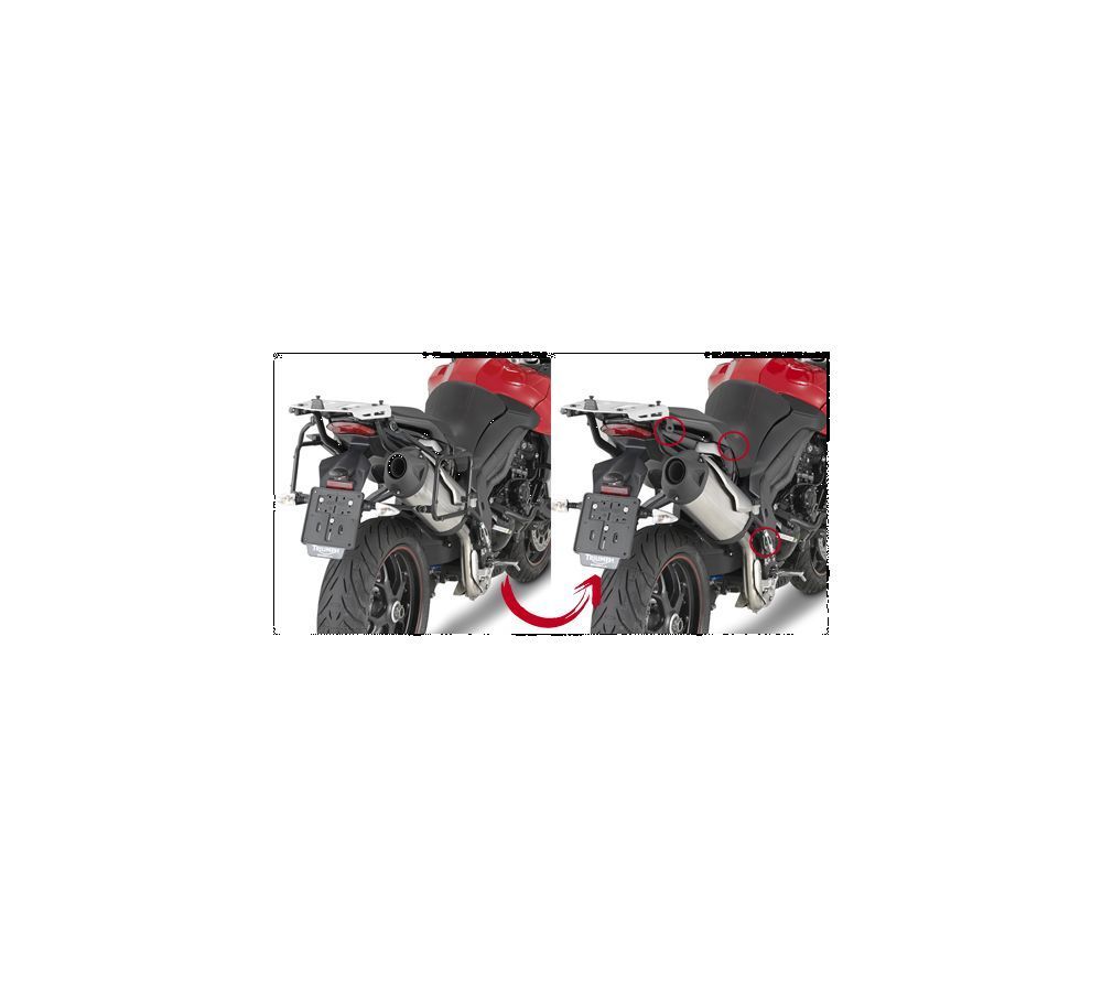 Givi Supports à liaison rapide valises latérales Triumph Tiger Sport 1050 