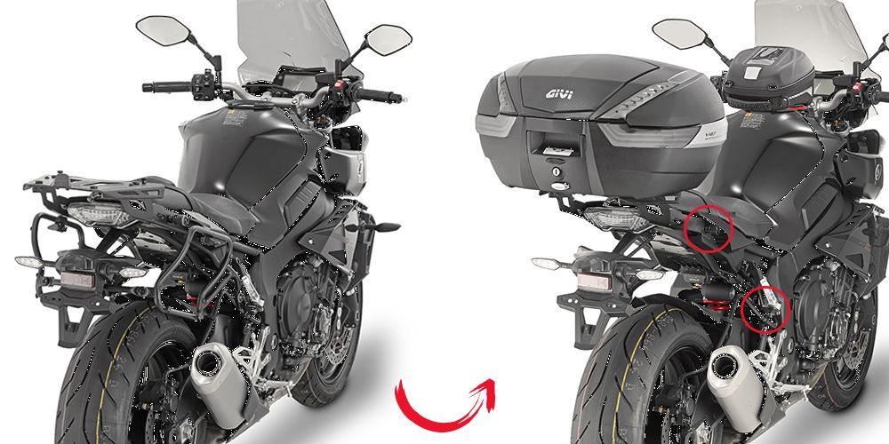 Givi Supports à liaison rapide valises latérales V35 Monokey Yamaha MT-10