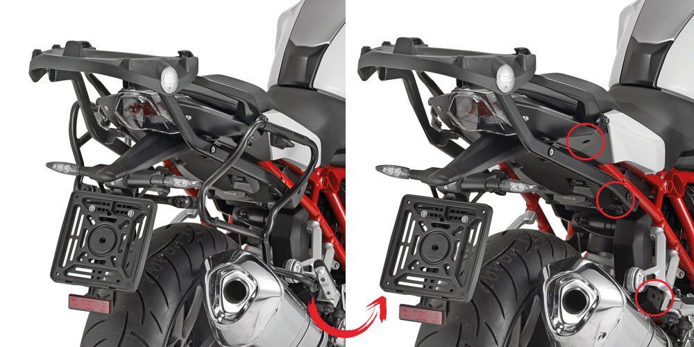 Givi Supports à liaison rapide valises latérales Monokey SIDE V35 BMW R 12