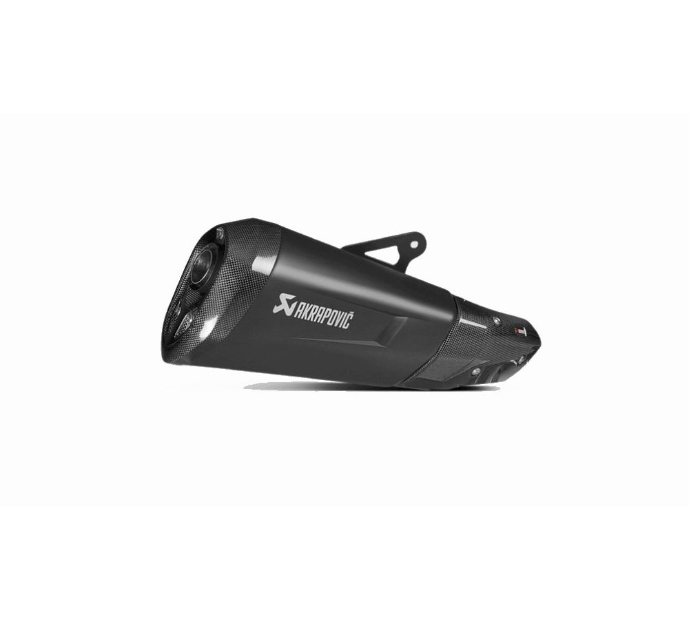 Akrapovic Silencieux Titane Noir avec embout en carbone homologué pour BMW S 1000 XR