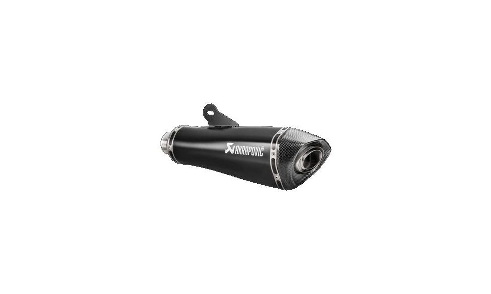 Akrapovic Silencieux Titane noir flasque arrière en carbone pour BMW R NINE T SCRAMBLER