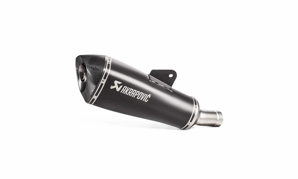 Akrapovic Silencieux Dark avec embout en carbone homologué pour BMW R 1200 R, R 1200 RS