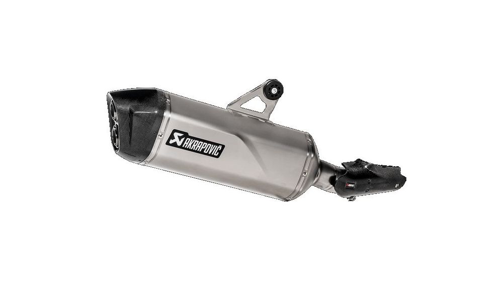 AKRAPOVIC SILENCIEUX EN TITANE AVEC EMBOUT EN CARBONE POUR BMW R 1250 GS/ADVENTURE 2019