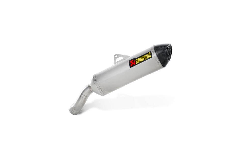 AKRAPOVIC EXHAUST SLIP-ON LINE WITH TITANIUM OUTER SLEEVE CARBON END CAP A