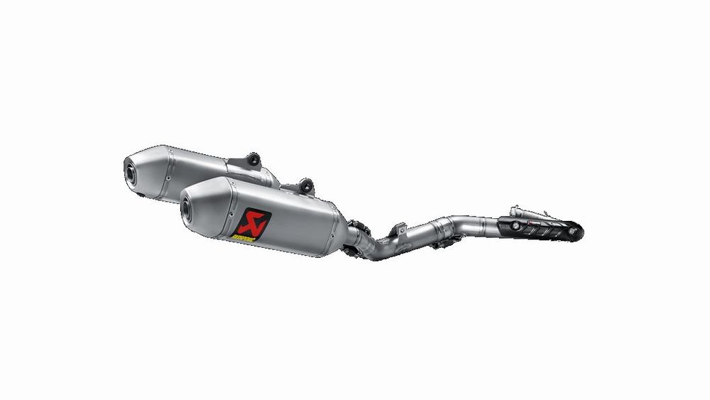 Akrapovic Echappement complete Inox, double Silencieux, 112 Db, non homologuè pour Honda CRF 450 R