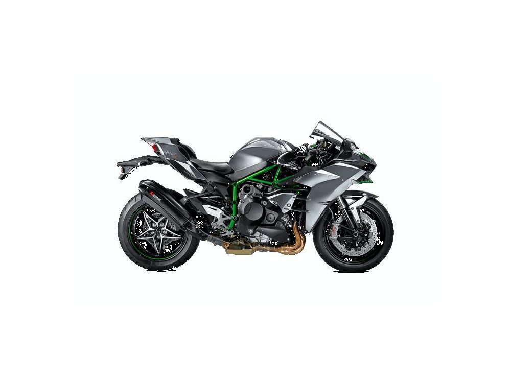 Akrapovic silencieux carbone non homologué pour Kawasaki Ninja H2/H2R