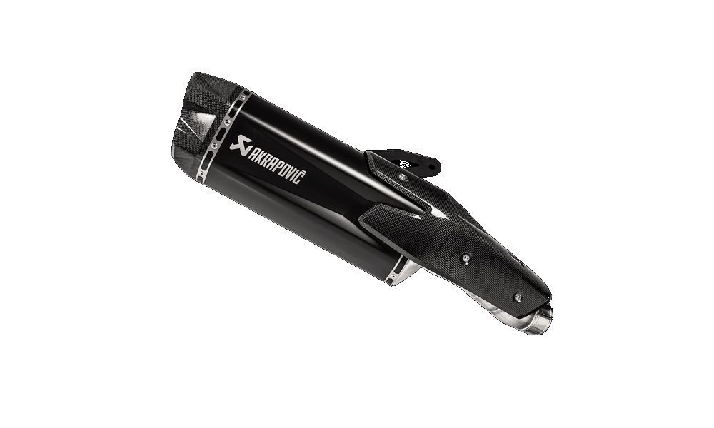 AKRAPOVIC SILENCER BLACK TITANIUM APPROVED END CAP CARBON KAWASAKI Z H2