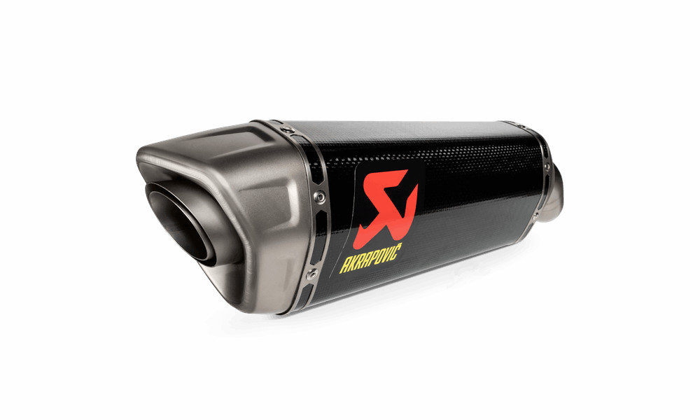 AKRAPOVIC ENDSCHALLDAMPFER MIT STRASSEZULASSUNG CARBON MIT TITANIUM END CAP FÜR 