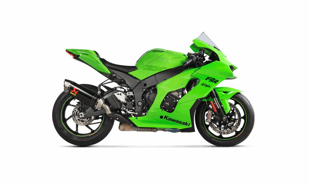 Akrapovic Silencieux homologué carbone avec titane end cap pour Kawasaki ZX10-R /RR