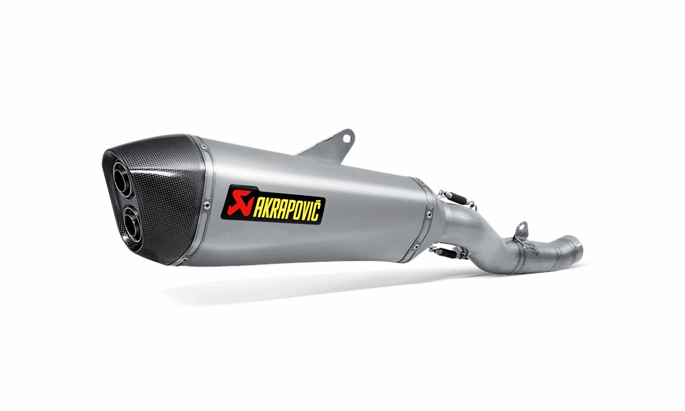 Silencioso de Akrapovic titanio con tapa de carbono para Kawasaki 1400 GTR