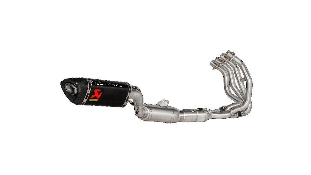 IMPIANTO COMPLETO AKRAPOVIC OMOLOGATO TERMINALE CARBONIO KAWASAKI NINJA ZX-25R