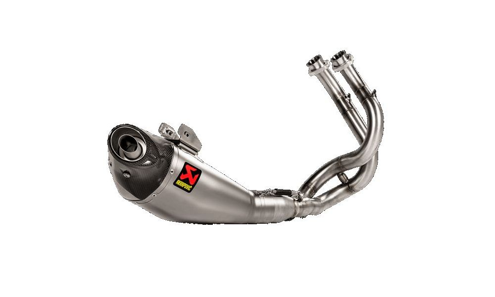 AKRAPOVIC FULL SYSTEM SILENCER IN TITANIUM END CAP CARBON KAWASAKI NINJA 6