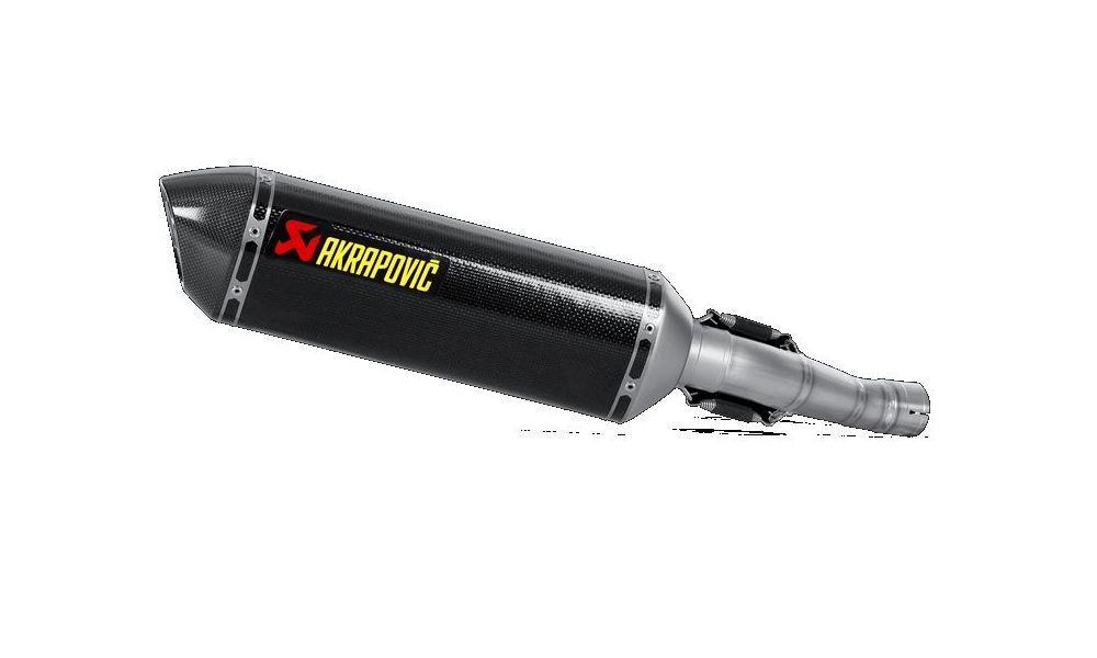 Akrapovic Echappement Slip on enveloppe/flasque en Carbone, homologué pour Suzuki GSX-R 600