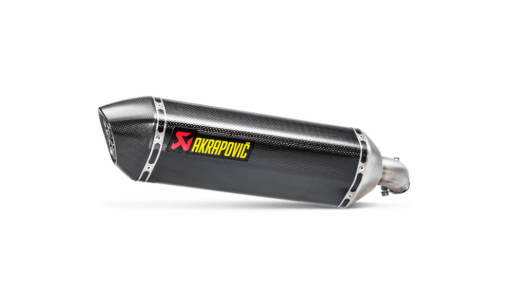 Akrapovic Silencieux de Titane homologué avec embout de carbone for Suzuki SV 650