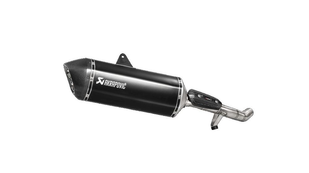 Akrapovic Silencieux de Titane noir homologué for Triumph Tiger 1200 XC/XR