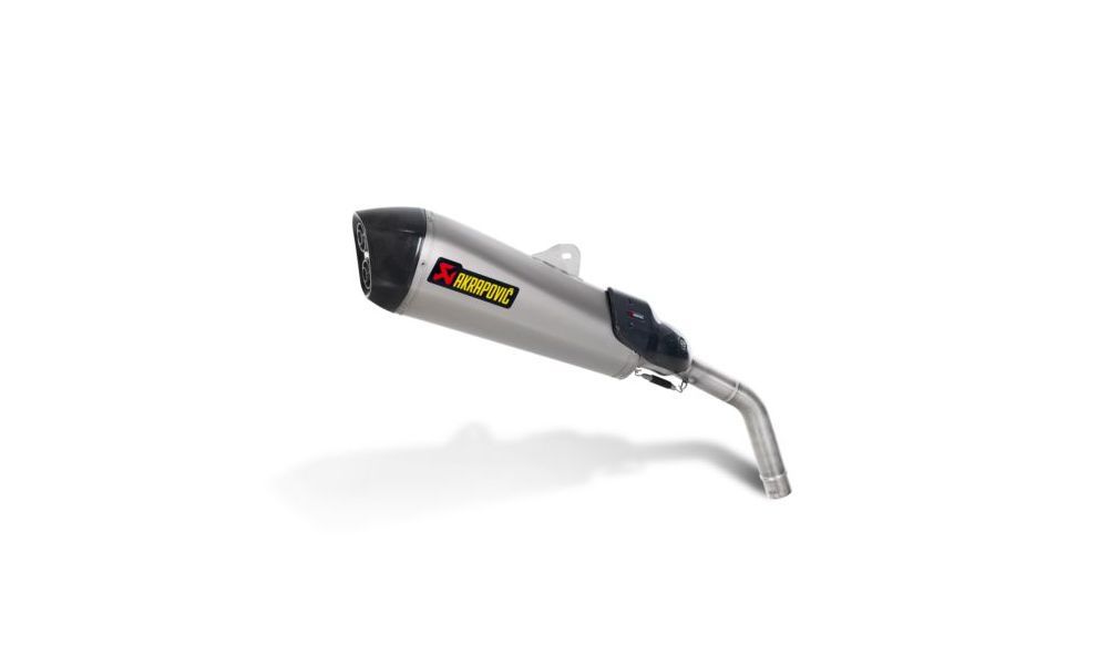 AKRAPOVIC EXHAUST LINEA SLIP-ON TITANIUM OUTER SLEEVE CARBON END CAP APPRO