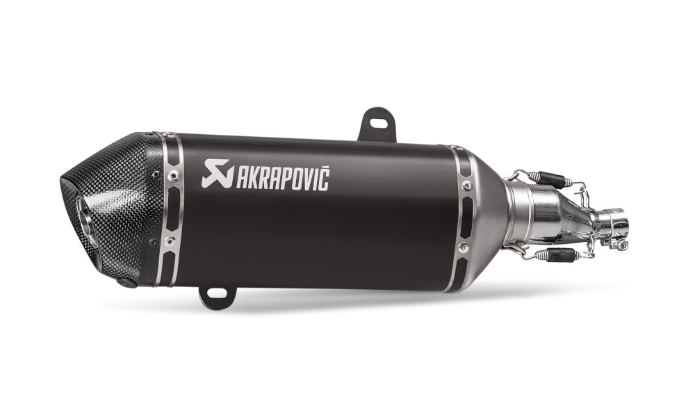 MARMITTA NERA AKRAPOVIC OMOLOGATA VESPA GTS 125/150 I.E. SUPER