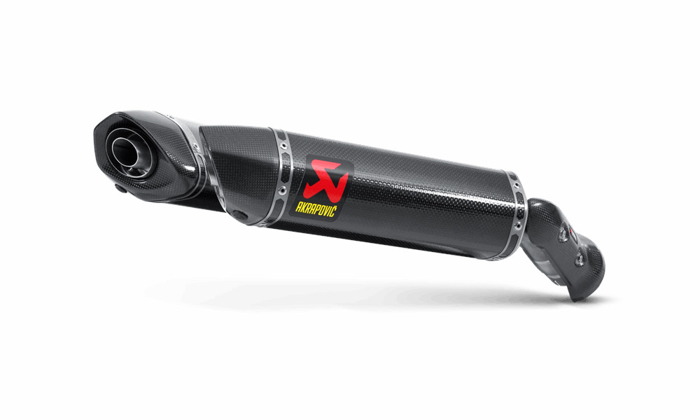 AKRAPOVIC PAIR OF SILENCERS SLIP ON CARBON CARBON END CAP APPROVED YAMAHA 