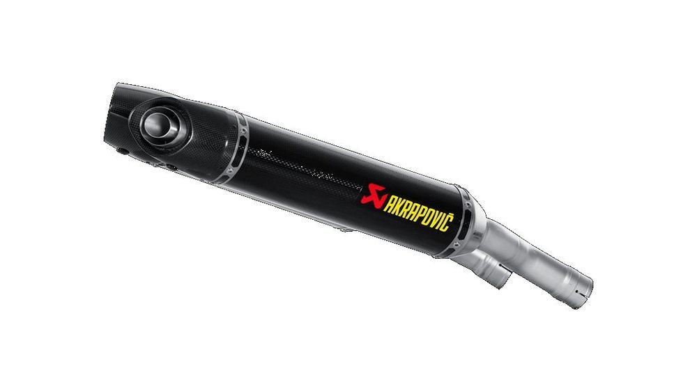 Akrapovic Paire de echappements Slip on Oval line enveloppe/flasque en Carbone, homologué pour Yamaha YZF-R1