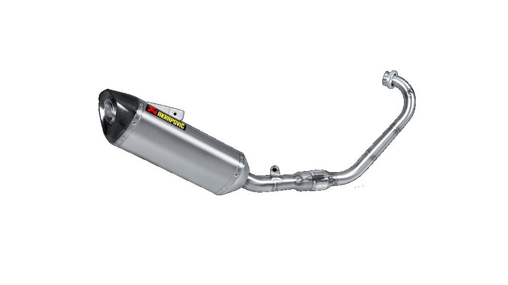 Akrapovic Echappement complete Titane avec flasque en carbone, homologuè pour Yamaha YZF-R 125