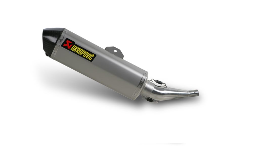 AKRAPOVIC EXHAUST SLIP ON LINE WITH OUTER SLEEVE STAINLESS STEEL CARBON EN