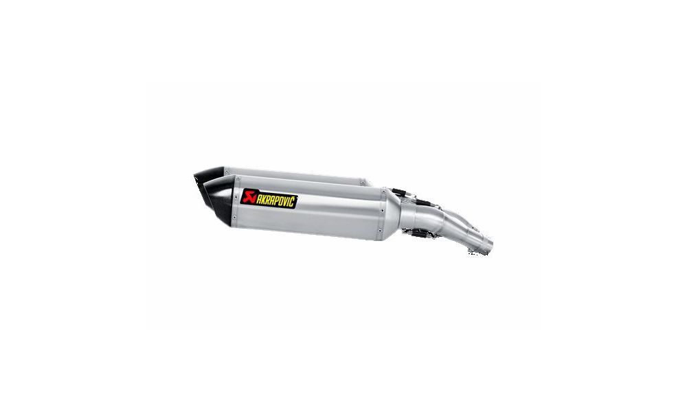 Akrapovic Paire de silencieux Slip on Titane avec embout en carbone pour Yamaha FJR 1300