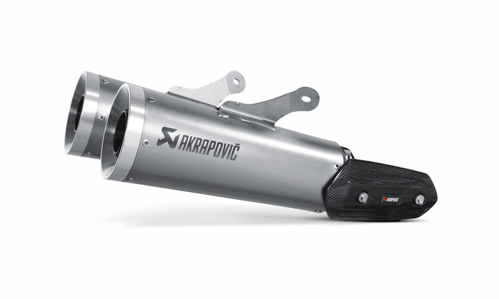 AKRAPOVIC PAIR OF SILENCERS TITANIUM APPROVED YAMAHA V-MAX