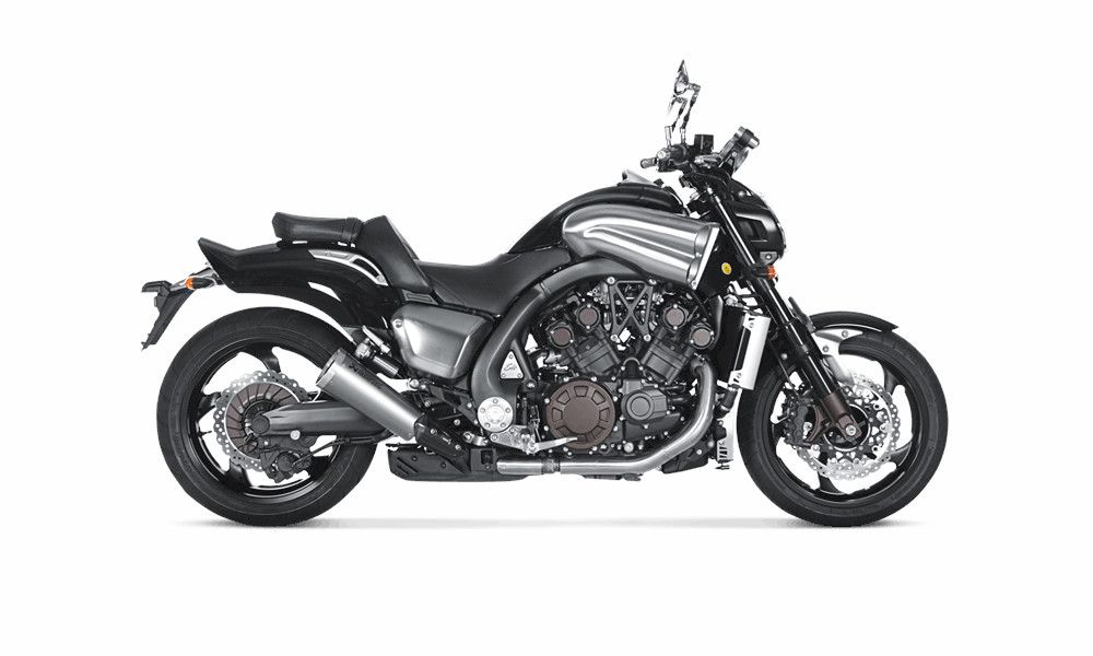 AKRAPOVIC PAIR OF SILENCERS TITANIUM APPROVED YAMAHA V-MAX