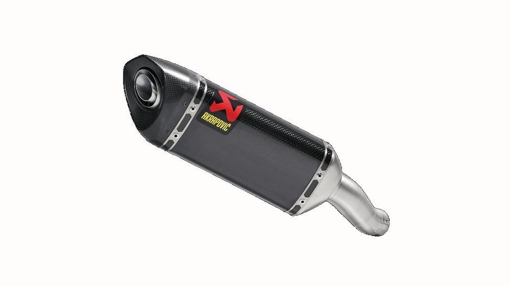 AKRAPOVIC SILENCER SLIP ON CARBON END CAP CARBON YAMAHA YZF-R 25