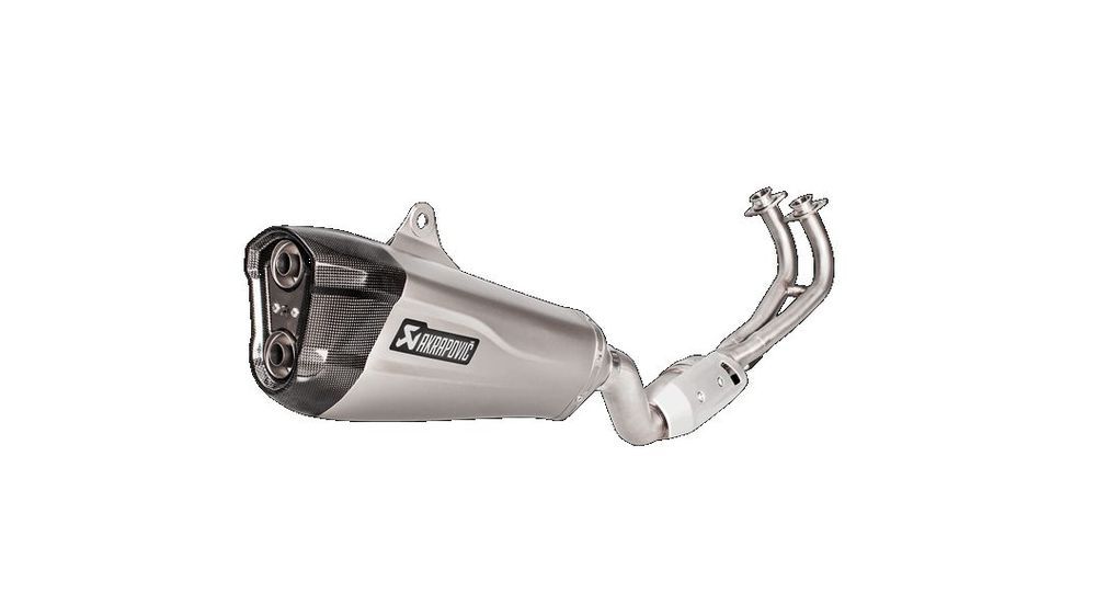 Akrapovic Echappement Titane, flasque en carbone, pour Yamaha T-Max 500/530