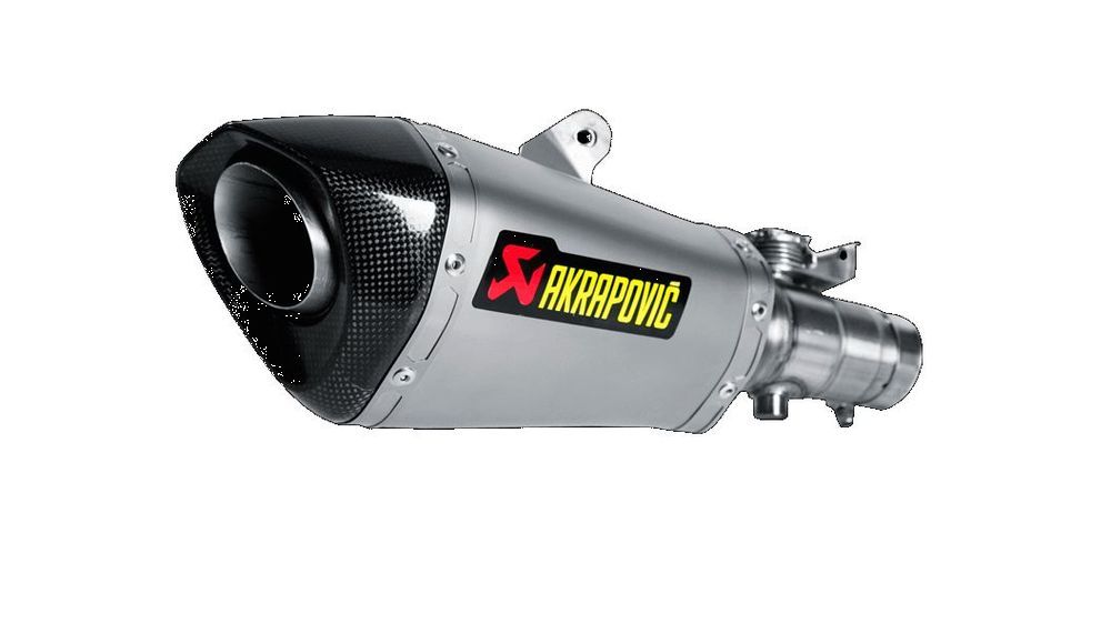 AKRAPOVIC SILENCER TITANIUM END CAP CARBON WITH EXHAUST VALVE APPROVED YAM