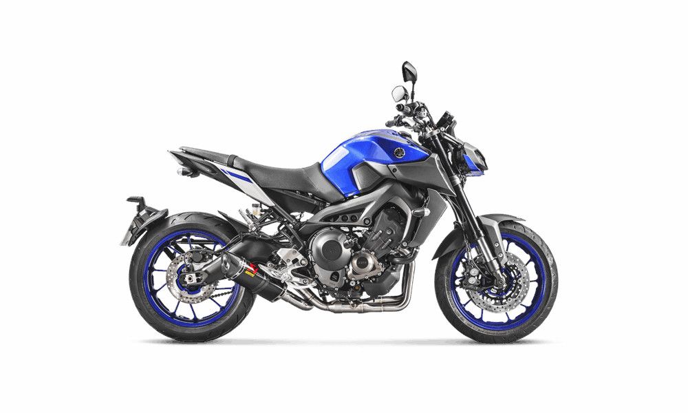 Akrapovic Echappement Carbone avec flasque en carbone pour Yamaha FZ-09, MT-09, XSR 900