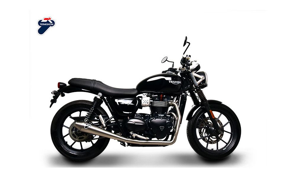 TERMIGNONI LIGNE COMPLETE SATINÉ INOX TRIUMPH STREET TWIN