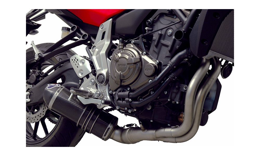 Termignoni Full system approved in carbon for Yamaha MT-07 / XSR 700